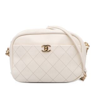 Chanel Medium Quilted Goatskin Casual Trip Camera Bag